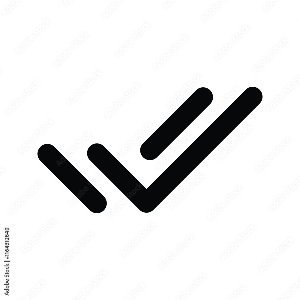 Done all icons. Double tick icon vector flat style on background. Two tick symbol. Valid seal icon. Done all icons. Double tick icon vector flat style on background. Two tick symbol. Valid seal icon.