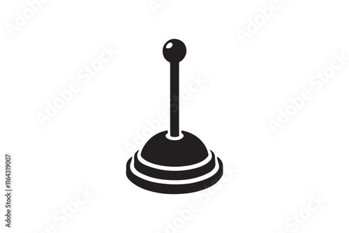 simple and unobtrusive baby duck vector silhouette illustration isolated in white background
