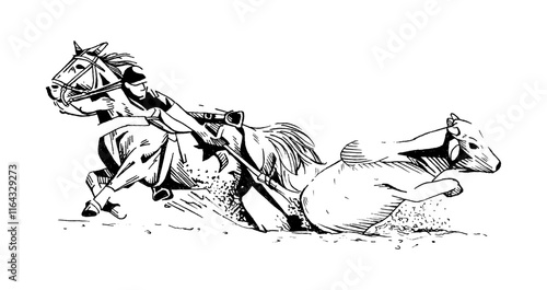 Tableau sur toile vector vaquejada.eps