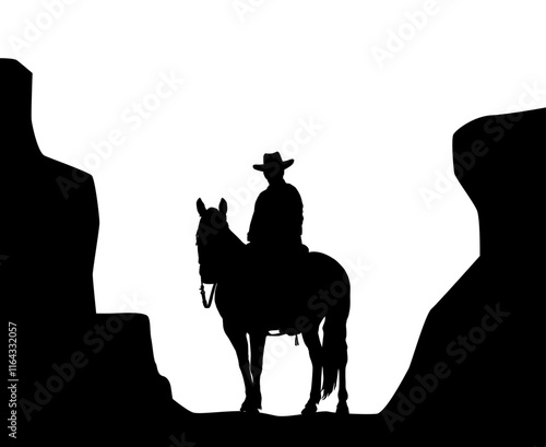 Cowboy in Silhouette 4