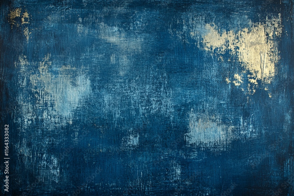 Obraz premium Dark blue background with a subtle grunge texture 