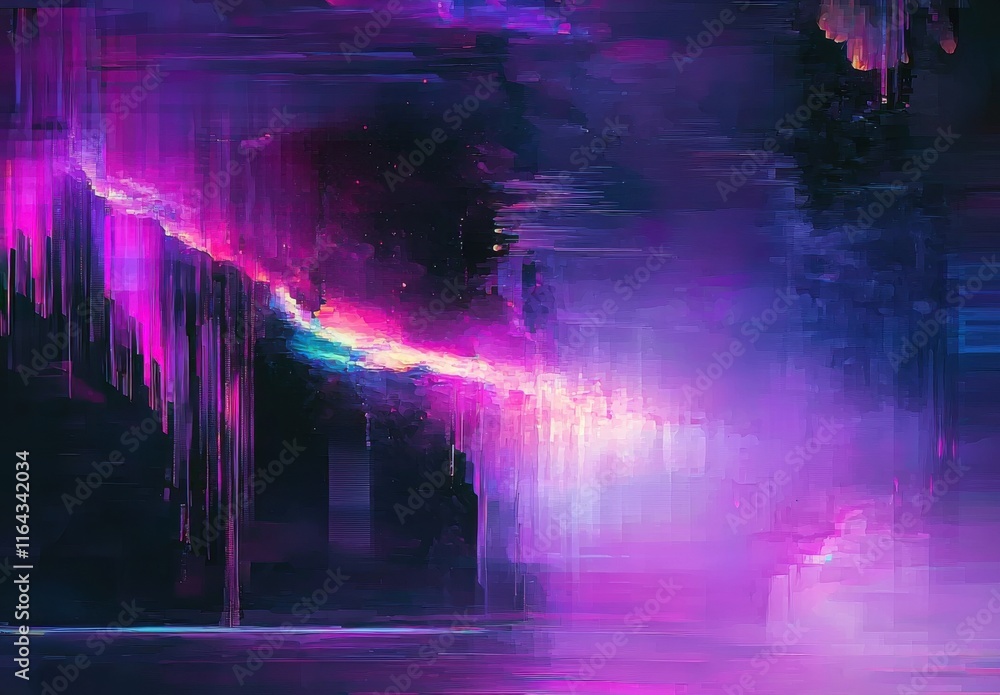 Obraz premium Abstract Aurora Borealis Digital Art