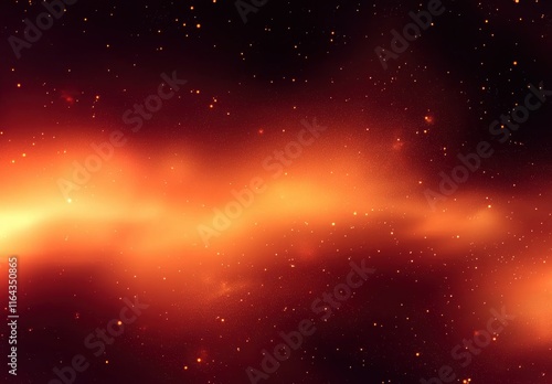 Fiery Cosmic Nebula Background
