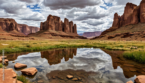 Reflets majestueux du Monument Valley photo