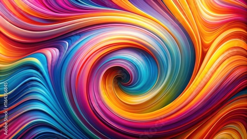 Abstract Vibrant Swirling Hues A Colorful Vortex of Dynamic Energy and Motion