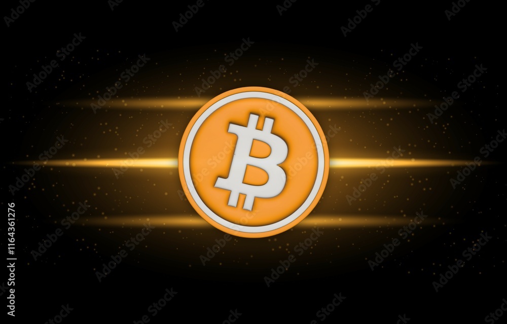 images of the bitcoin-btc logo on a digital background. 3d illustrations. images of the bitcoin-btc logo on a digital background. 3d illustrations.