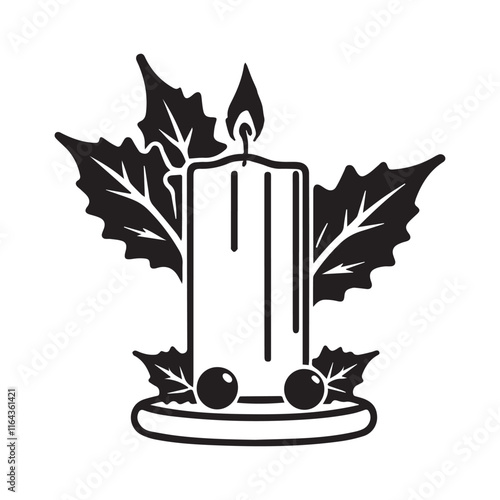 Candelabras Day vector silhouette illustration