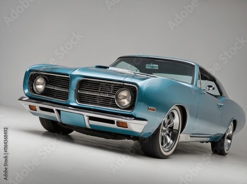 Wallpaper Mural A muscle car captured at a 45-degree front angle Torontodigital.ca