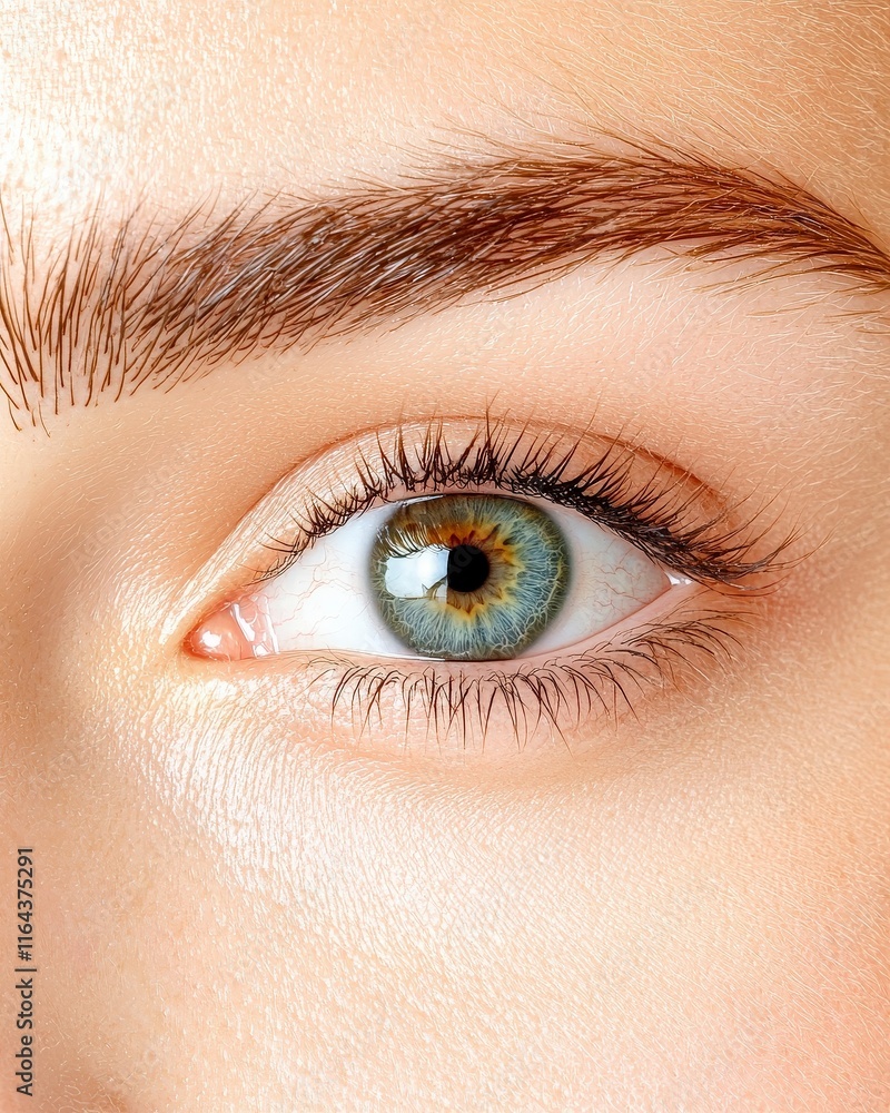 Close-up of a beautiful human eye with stunning green iris, highlighting the beauty and detail of human features. Close-up of a beautiful human eye with stunning green iris, highlighting the beauty and detail of human features.
