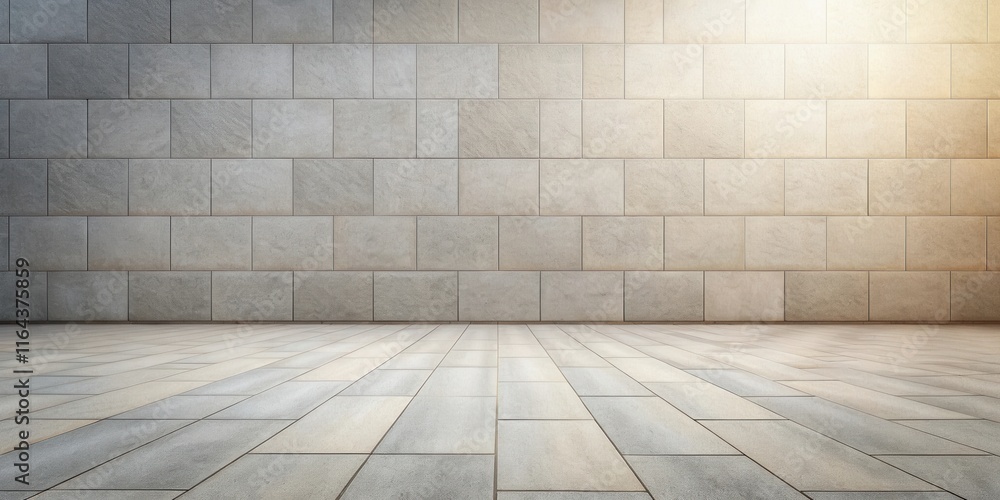 Fototapeta premium Modern Interior Design Sleek Stone Wall and Floor Background
