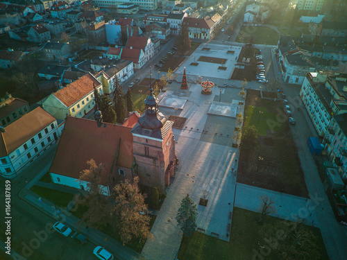 City of Wloclawek on the Vistula River, Poland. photo