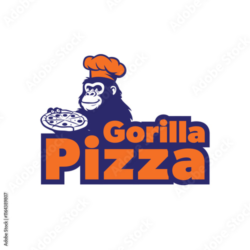 Gorilla Pizza Logo  photo