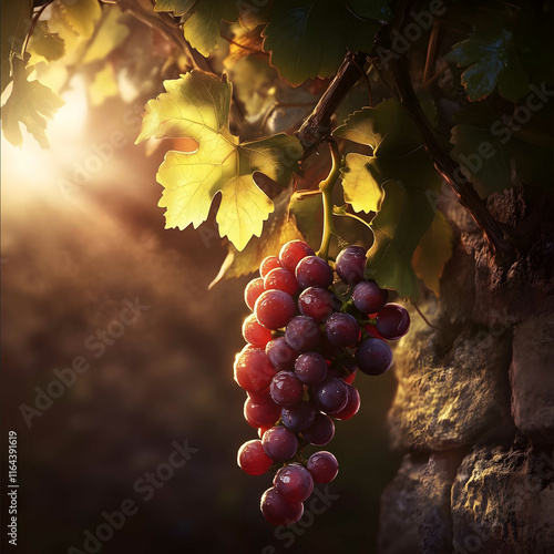 realistic picture of a grapevine photo