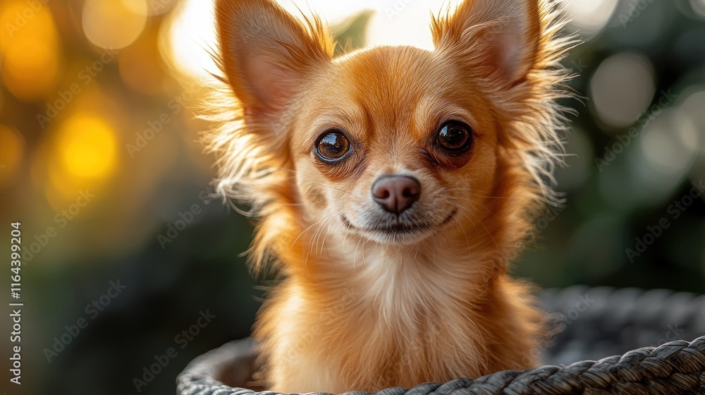 Adorable long-haired chihuahua puppy portrait. (1) Adorable long-haired chihuahua puppy portrait. (1)