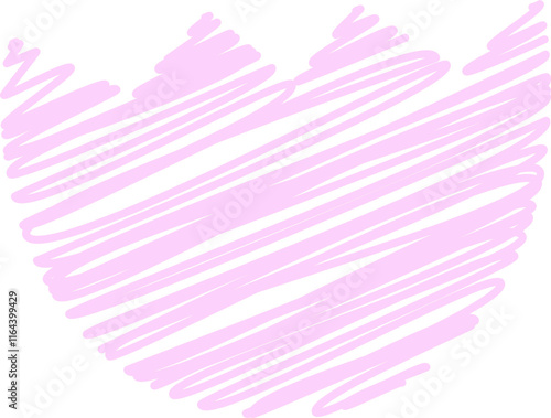 Eggshell with diagonal Scribble effect. 
Hand drawn pastel color doodle style eggshell vector illustration.
eggshell sketch.
Easter icon.
Transparent background.