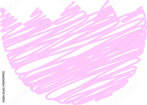 Eggshell with diagonal Scribble effect. 
Hand drawn pastel color doodle style eggshell vector illustration.
eggshell sketch.
Easter icon.
Transparent background.