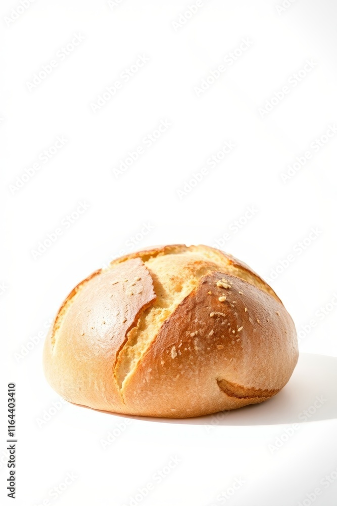 there is a loaf of bread sitting on a white surface there is a loaf of bread sitting on a white surface