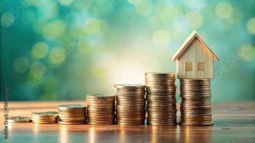 Saving for a home  A visual representation of financial growth and homeownership