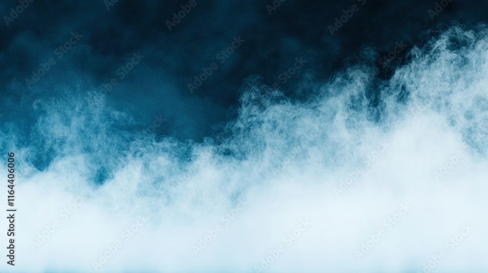 Fototapeta premium Black & white photo of a plane flying in sky with heavy smoke