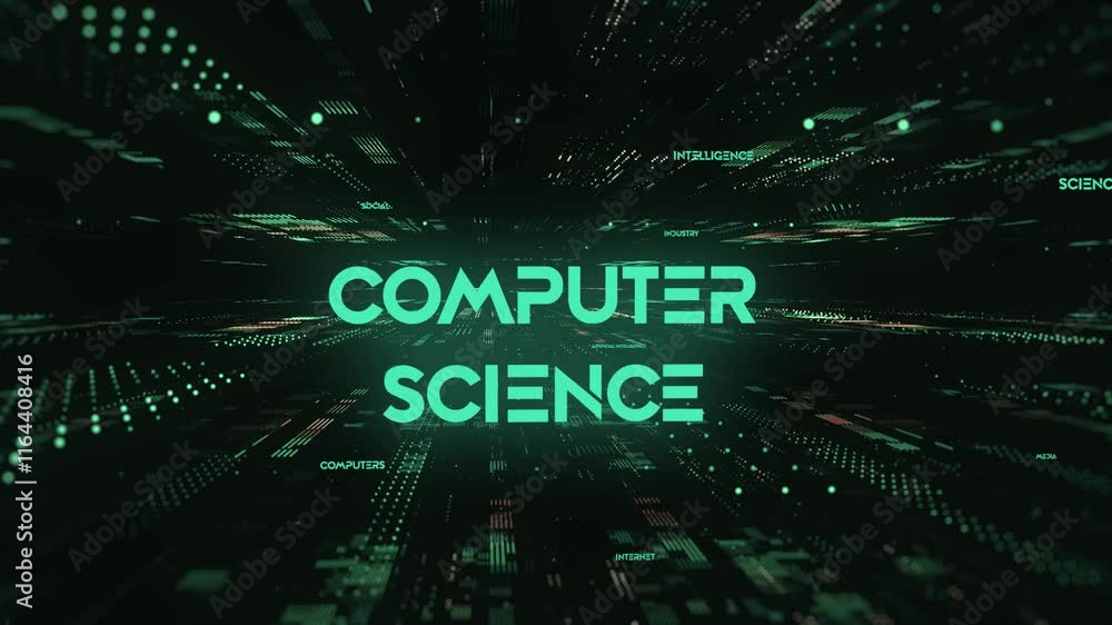 Sci-Fi Digital Data Word Computer Science Sci-Fi Digital Data Word Computer Science