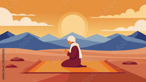 silhouette of a person sitting on a mountain