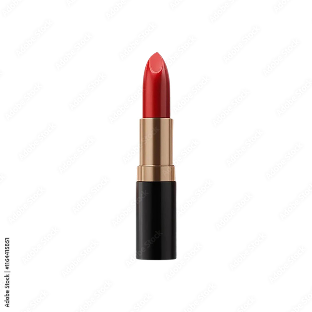 Luxurious Red Lipstick Against on transparent background. Ai generated Luxurious Red Lipstick Against on transparent background. Ai generated
