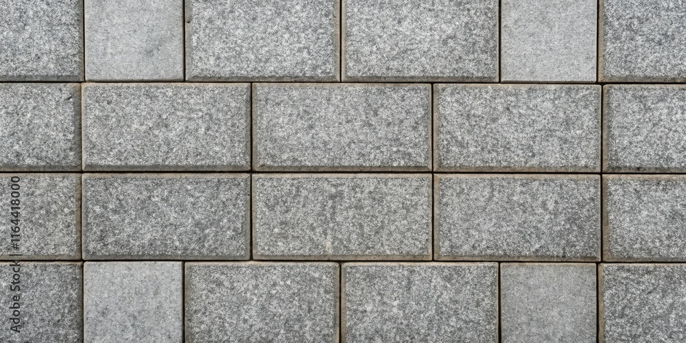 Fototapeta premium A Seamless Pattern of Gray Rectangular Stone Blocks Creates a Textured Wall