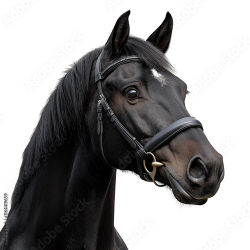 Foto Horse Front isoalated on white