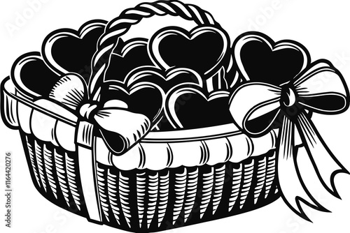 Vector Line Art: Valentine's Sweetheart Survival Box