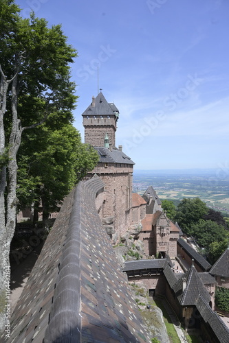 Les toitures du château de Koenigsbourg en Alsace..
