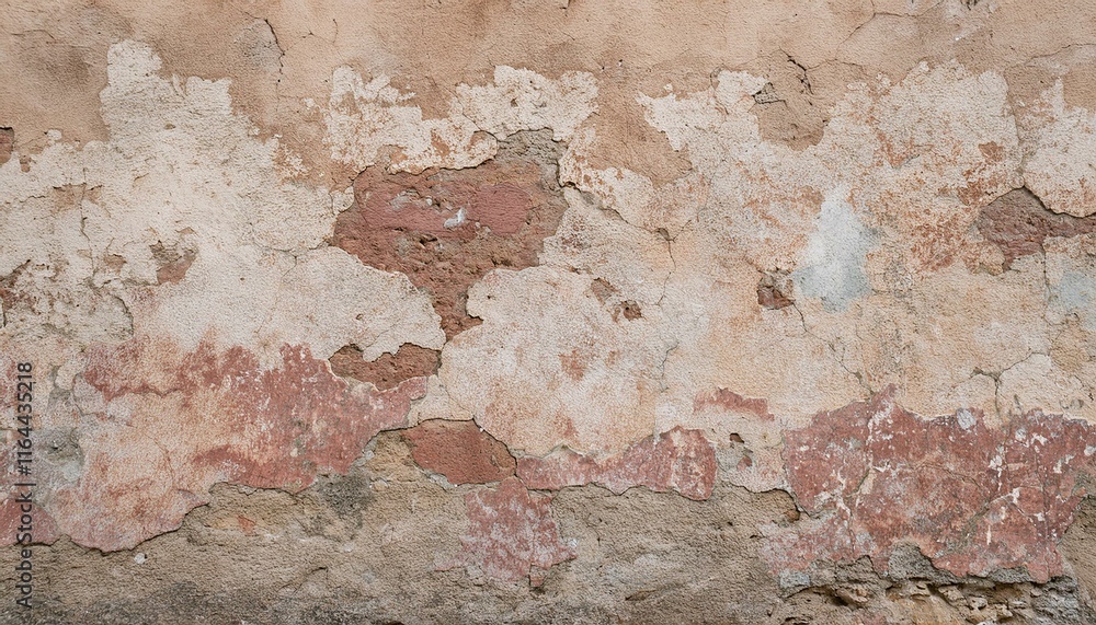 Obraz premium Ancient Peeling Wall Texture with Vintage Charm