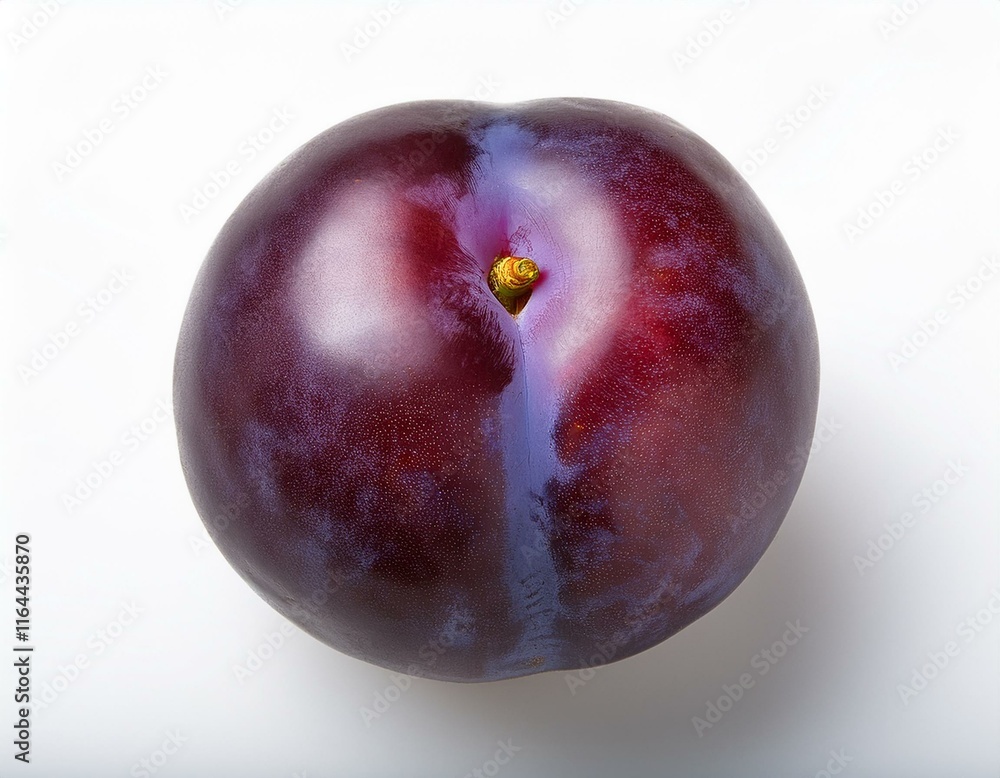Plum Isolated on White Surface Plum Isolated on White Surface