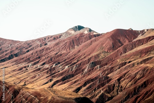 Colorful Rainbow Mountains in Zhangye, China photo