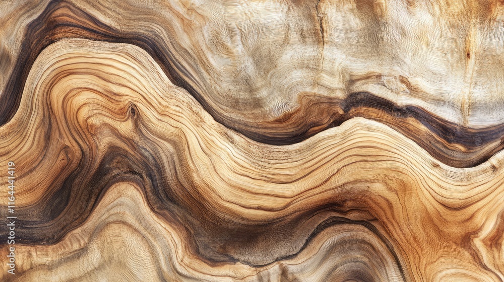 Elegant natural wood grain pattern with rich textures and warm tones for use in design and decor projects. Elegant natural wood grain pattern with rich textures and warm tones for use in design and decor projects.