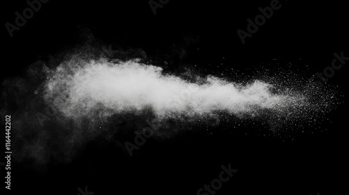 Black Background Texture with Dusty Smoke Effect for Artistic and Design Purposes