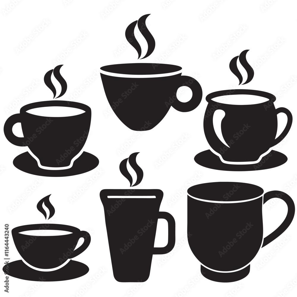 Obraz premium Coffee Cup Silhouette 