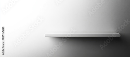 Wallpaper Mural Minimalist white shelf on a smooth gradient background emphasizing contemporary interior design and simplicity in decor Torontodigital.ca