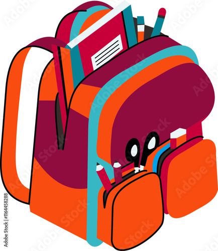 Backpack For School Bag With Books And Supplies 