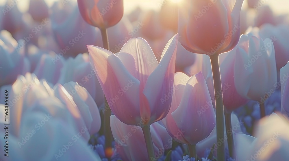 Charming soft pink tulips in gentle light, symbolizing tenderness and renewal in floral artistry Charming soft pink tulips in gentle light, symbolizing tenderness and renewal in floral artistry