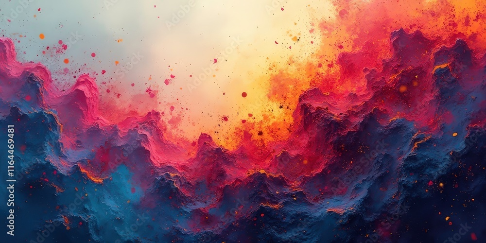 Abstract Fire and Smoke: A fiery abstract painting with vibrant hues of red, orange, and yellow, contrasting with cool blue tones, evoking a sense of energy and passion. Abstract Fire and Smoke: A fiery abstract painting with vibrant hues of red, orange, and yellow, contrasting with cool blue tones, evoking a sense of energy and passion.
