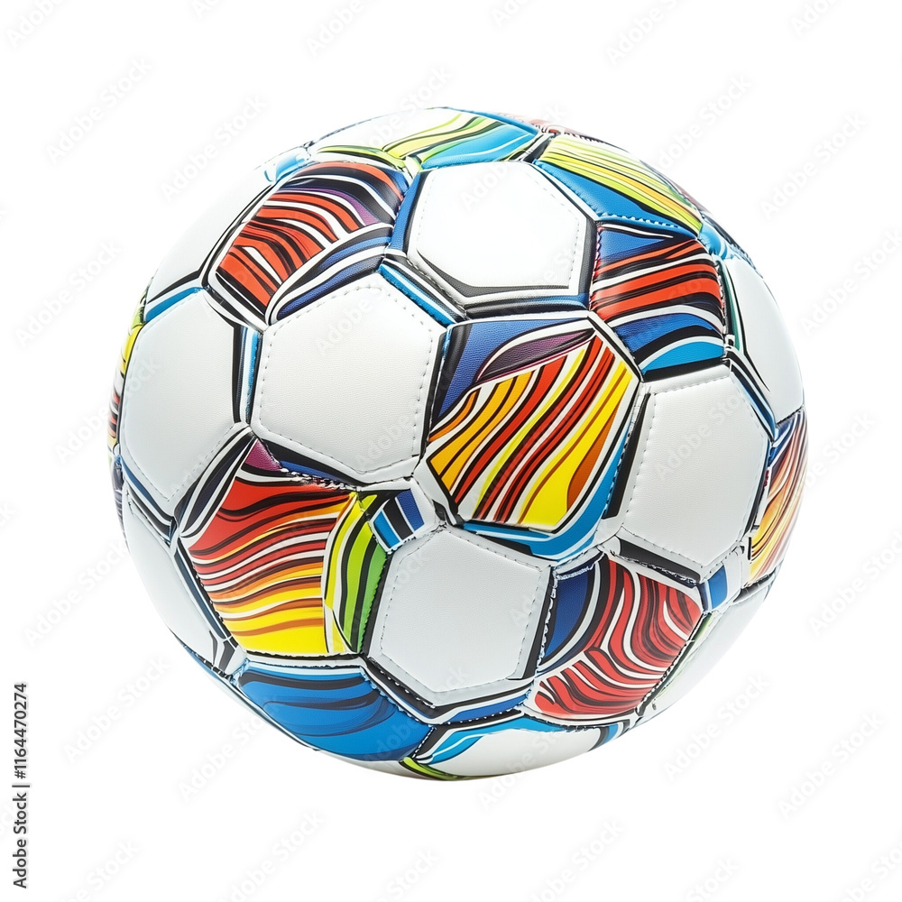 Fototapeta premium A soccer ball isolated on transparent background (3)