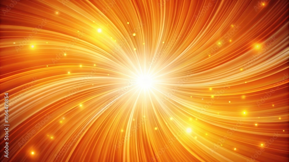 Fototapeta premium Abstract Orange and Yellow Radiating Light Burst Background
