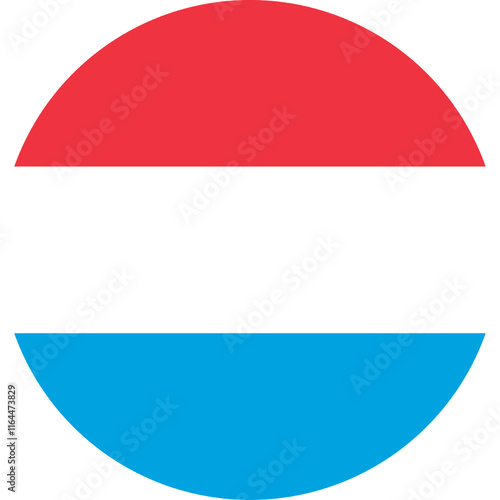 Free Download Luxembourg Circle Flag, Circle Flag of Luxembourg, Vector Images - GFXLoad