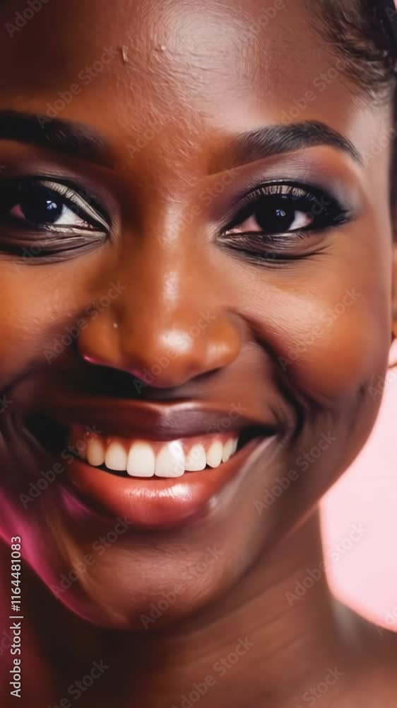 Smiling woman with a glowing expression in warm lighting, radiating positivity and happiness. Close-up portrait emphasizing vibrant emotions and natural beauty. Smiling woman with a glowing expression in warm lighting, radiating positivity and happiness. Close-up portrait emphasizing vibrant emotions and natural beauty.