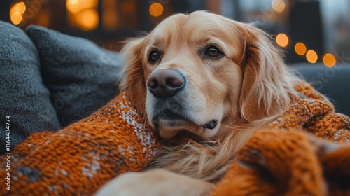 Woman cuddling a dog while enjoying cozy indoor atmosphere near a fireplace