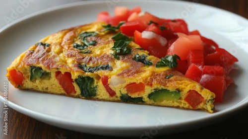 Delicious roasted butternut squash served with greens and pickled onions in a...