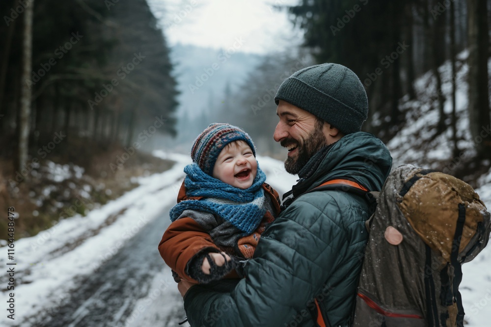 parent and child in winter parent and child in winter