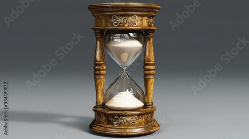 Antique Hourglass: A Timeless Symbol of Time's Passage photo