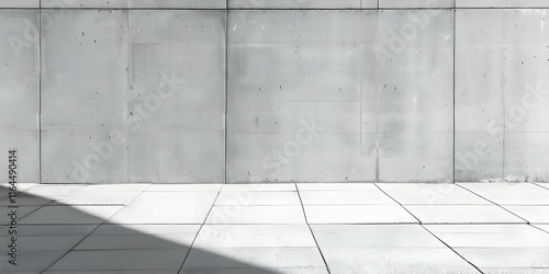 concrete wall with concrete floor