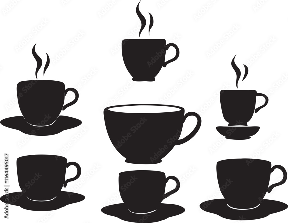 Obraz premium Coffee mug icon vectors 